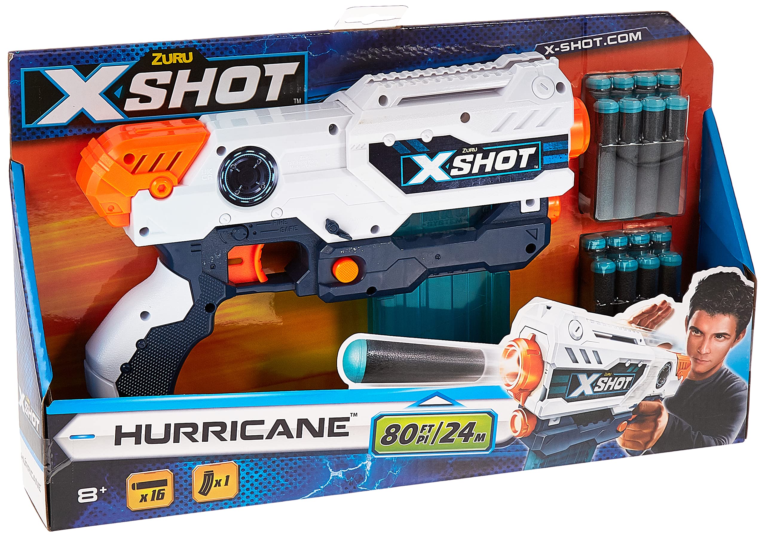 XShot Hurricane 16 Darts, Multicolor, XS36440: Buy Online at Best